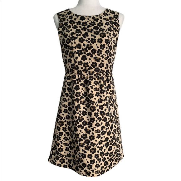 Banana Republic Dresses & Skirts - Banana Republic Leopard Print Sleeveless Sheath Dress| Size 4